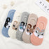 5 Pairs/Lot Cute Harajuku Animal Women Socks Set Funny Spring Cat Dog Rabbit Panda Low Cut Short Sock Happy