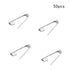 50 Pcs/Lot 15 20 25 30 35 mm 40mm Brooch Clip Base Pin Safety Pin Brooch Set Blank Base For Jewelry Making Supplies Bar Pins Brooch Pin Backs Safety Clasp Gold and Silver Safety Pins