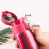 500ML Stainless Steel Bouncing Cover Vacuum Flask Thermos Cup Coffee Tea Milk Bottle vacuum flask 500ml Stainless Steel Water Bottle Leak-Proof Bounce Cover Home Office Water Bottle