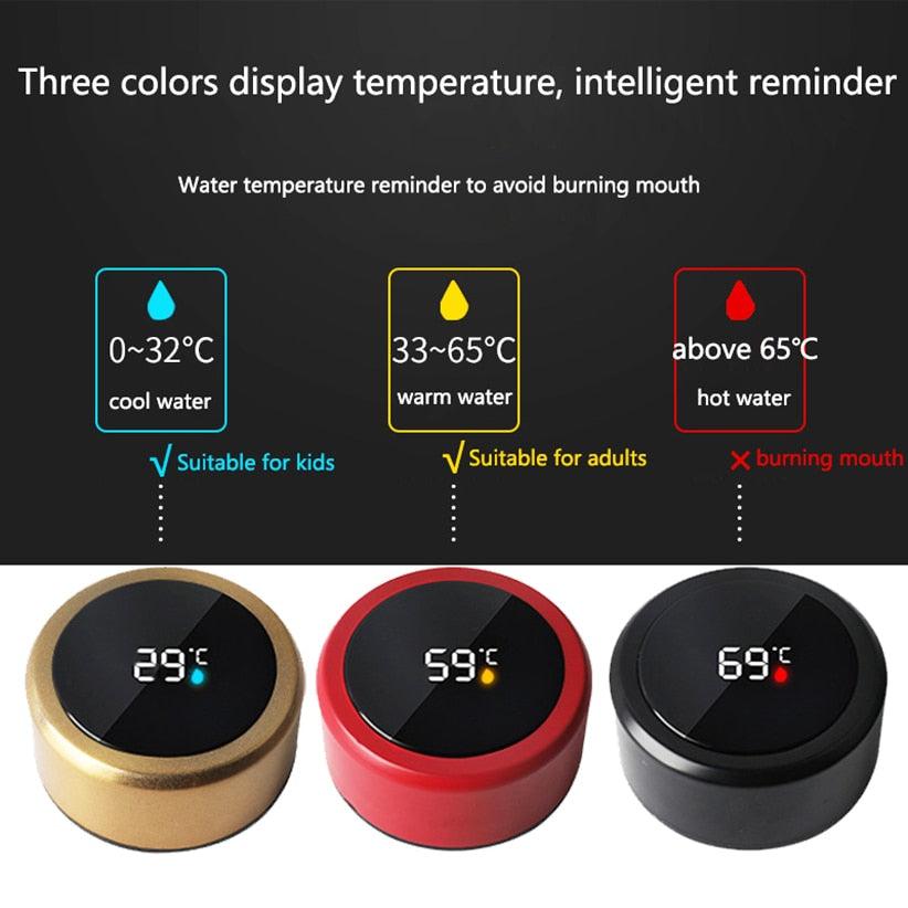 500ml Stainless Steel Intelligent Insulation Water Bottle Vacuum Bottle Insulation Touch Intelligent Temperature Display  Intelligent Touch Display Temperature 304 Stainless Steel Thermos Water Bottle