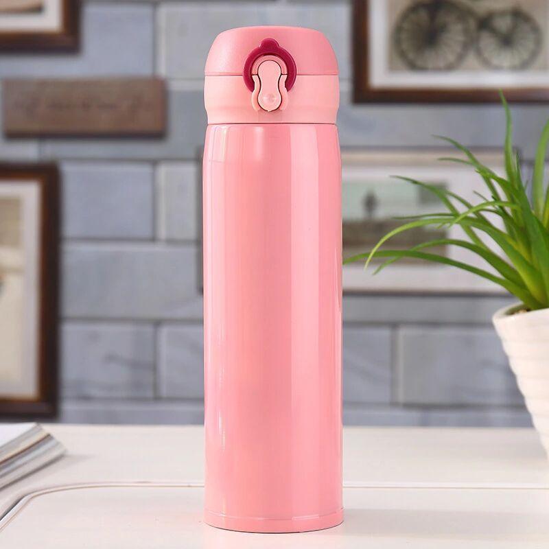 500ml Stainless Steel Thermos Coffee Mug Water Bottle Portable Vacuum Stainless Steel Bouncing Lid Vacuum Flask Custom Starry Sky Cold Insulation Bottle Business Gift Creative Insulated Water Bottle