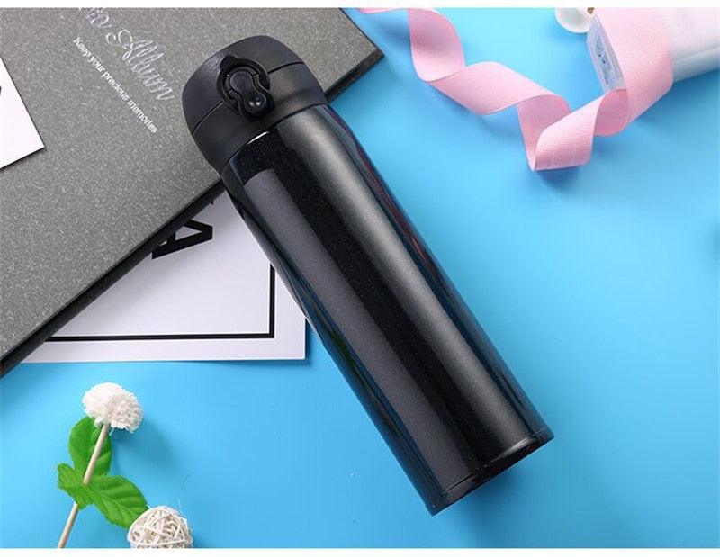 500ml Stainless Steel Thermos Coffee Mug Water Bottle Portable Vacuum Stainless Steel Bouncing Lid Vacuum Flask Custom Starry Sky Cold Insulation Bottle Business Gift Creative Insulated Water Bottle