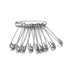 50pcs/lot High Quality Stainless Steel Safety Pins Sewing Tools Accessory Needles Large Safety Pin Small Silver Metal Needles Large Safety Pin Small Brooch Accessories