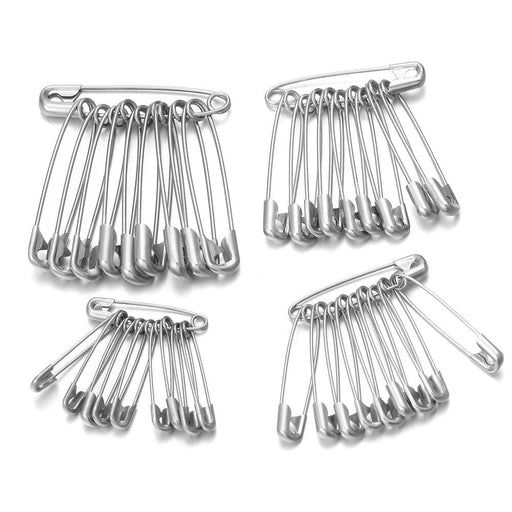 50pcs/lot High Quality Stainless Steel Safety Pins Sewing Tools Accessory Needles Large Safety Pin Small Silver Metal Needles Large Safety Pin Small Brooch Accessories