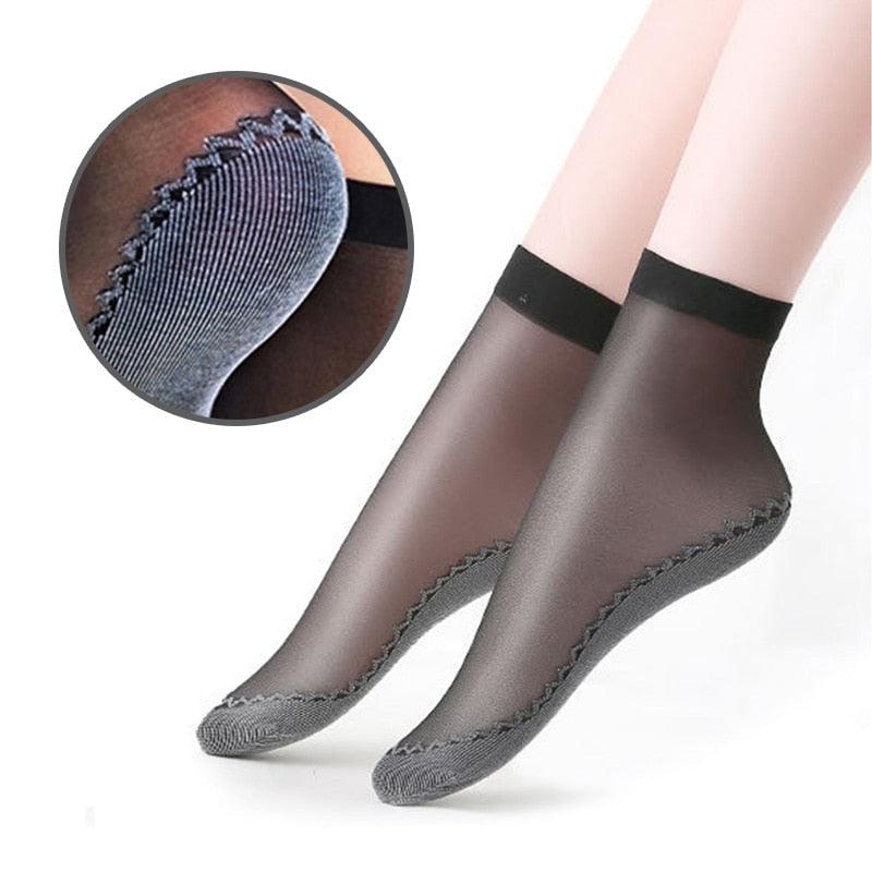 5/10 Pairs New Summer Velvet Silk Women Socks Pack Cotton Bottom Soft Fashion Ultrathin Breathable Transparent Socks Set - ALLURELATION - 500, adult socks, ankle socks, Anti slip socks, breathable socks, casual socks, casual socks for women, comfortable socks, cotton socks, cute socks, female socks, footwear, invisible socks, short socks, silk socks, Socks, socks for girls, socks for women, transparent socks, ultrathin socks, velvet socks, Women socks - Stevvex.com