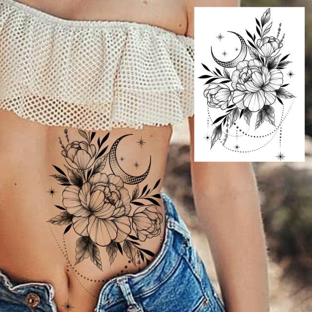 53 Sheets Black Lace Temporary Tattoos Sticker Butterfly Flower Fake Tatoo Sticker Sexy Black Henna Temporary Tattoos For Women - STEVVEX Beauty - 103, Animal Tattoo, Arm Tattoo, Back Tattoo, Beauty, Big Tattoo, Black Tattoos, Body Tattoo, Fashion Tattoo, Girls Tattoo, Large Black Tattoo, Leg Tattoo, Luxury Tattoo, Sketch Tattoo, Stylish Tattoo, Tattoo, Waterproof Tattoo, Wedding Tattoo, Women Tattoo, Womens Tattoo - Stevvex.com