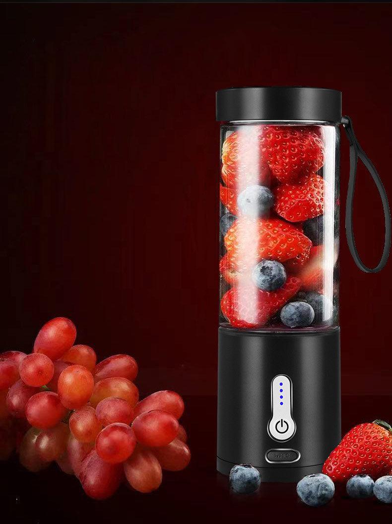 530ML Electric Juicer Portable Smoothie Blender USB Rechargeable Food Processor Fruit Mixer Machine Mini Juicer Blender Cup Portable Juicer For Travel USB Electric Blender Fruit Smoothie Blender Machine Personal Food Processor Juicer