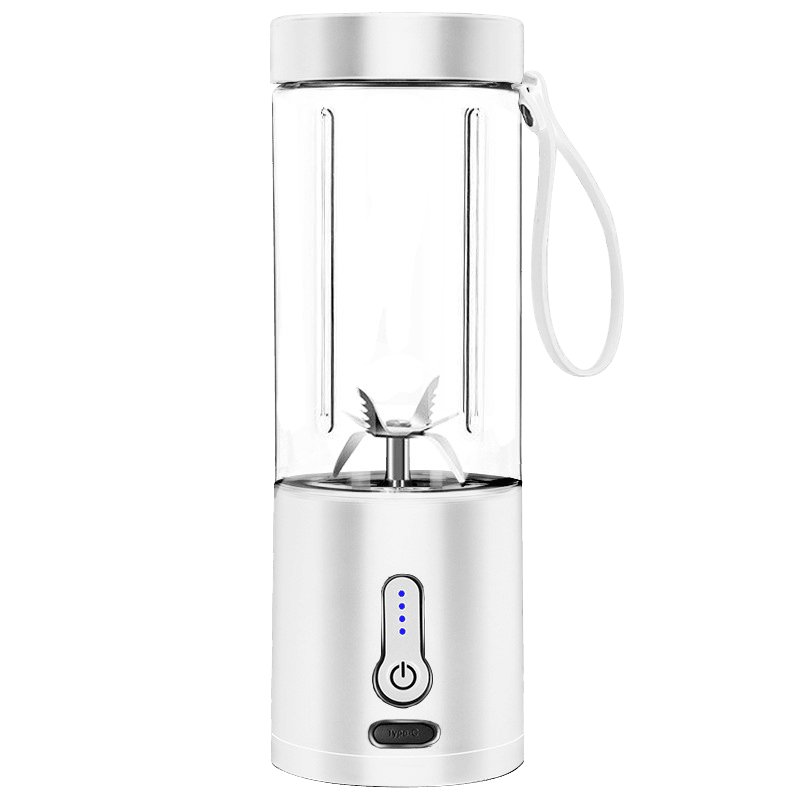 530ML Electric Juicer Portable Smoothie Blender USB Rechargeable Food Processor Fruit Mixer Machine Mini Juicer Blender Cup Portable Juicer For Travel USB Electric Blender Fruit Smoothie Blender Machine Personal Food Processor Juicer