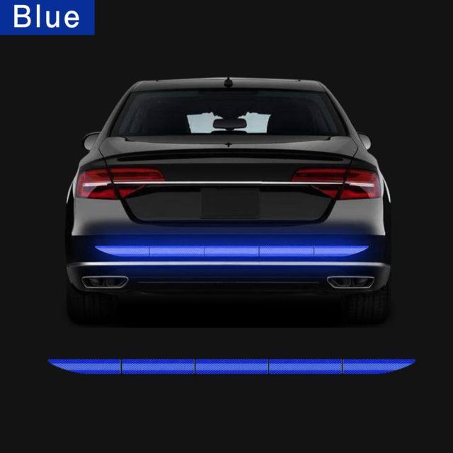 5pcs Car Reflectante Reflector Sticker Car Body Trunk Exterior Reflective Tape Reflex Exterior Warning Stickers Car Reflectance Reflective Sticker Car Body Trunk Auto Accessories Night Visibility Reflective Decal Universal Safety Warning  For Car Trunk