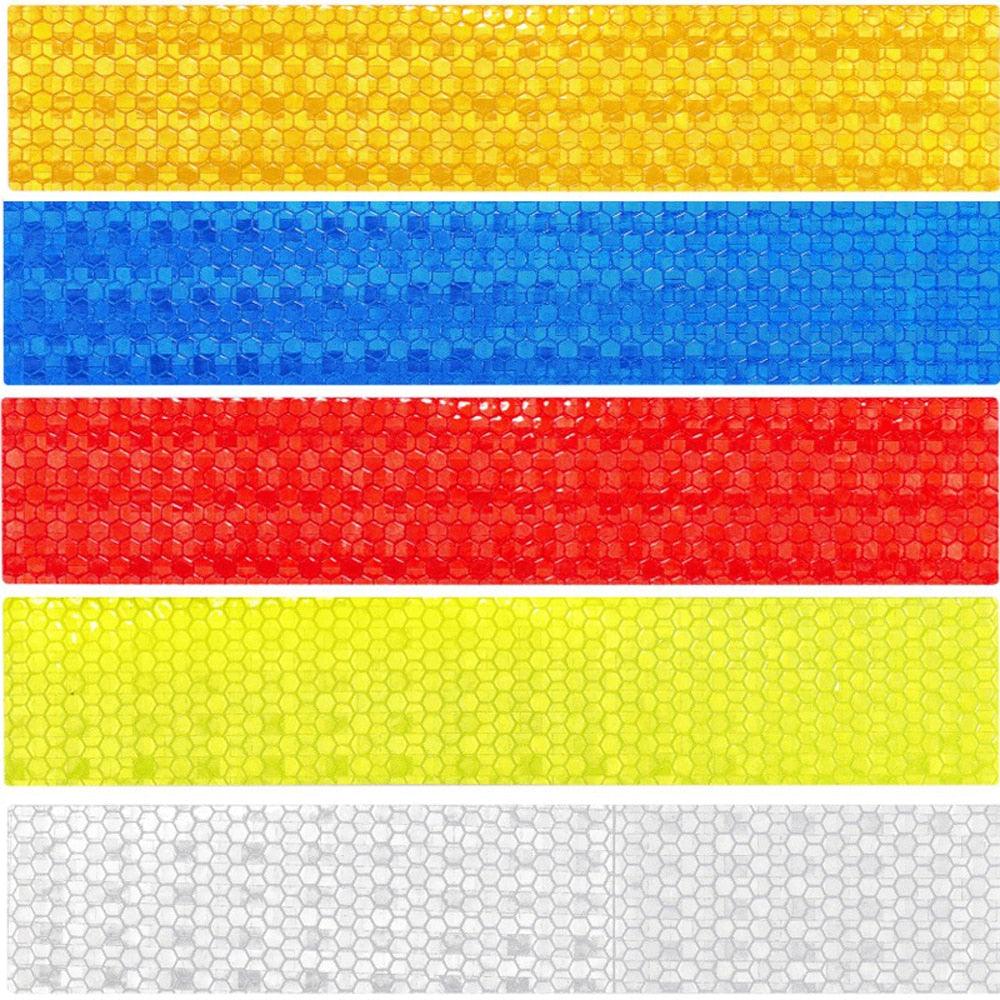 5pcs/set Car Reflectance Reflector Sticker Auto Strong Reflective Stickers  Car Body Trunk Exterior Auto Accessories Reflective Tape Reflex Reflective Stickers Car Trunk Reflective Stickers Night Visibility Reflective Decal Waterproof Exterior Warning