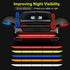 5pcs/set Car Reflectance Reflector Sticker Auto Strong Reflective Stickers  Car Body Trunk Exterior Auto Accessories Reflective Tape Reflex Reflective Stickers Car Trunk Reflective Stickers Night Visibility Reflective Decal Waterproof Exterior Warning