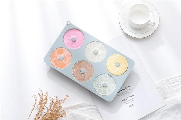 6 Cells Large Size Cake Molds Food Grade Material Donuts Mold Baking Tools For Biscuit Dessert Chocolate Mould Silicone Baking Mold Just Pop Out Non-Stick Doughnuts Baking Molds