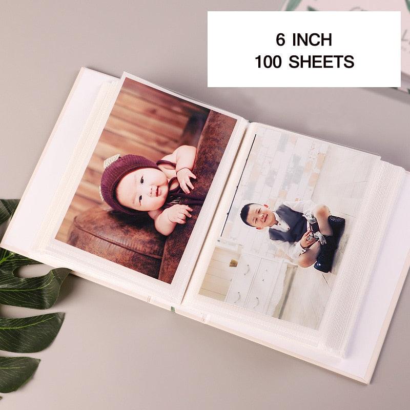 6 Inch 100 Sheets Scrapbook Paper Baby Family Scrapbook Photos Albums Wedding DIY Photo Albums Birthday Gift Family Scrapbook Albums Family Anniversary Gift For Couple