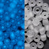 600pcs 3mm Luminous Glass Seed Beads Glow In The Dark Loose Spacer Beads for Jewelry Marking Necklace Bracelet Accessories Frosted Transparent Glass Rice Beads Handmade Beaded Jewelry Accessories