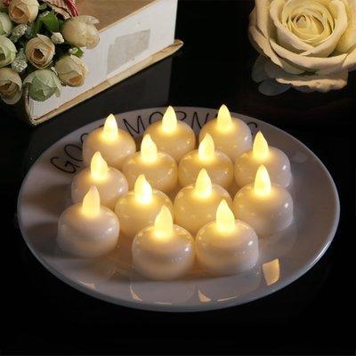 6/12PCS Floating Candle Lights LED Floating Candles Flameless Tea Lights Warm Yellow Battery Operated Waterproof Decoration for Wedding Thanksgiving Christmas Waterproof Flameless on Water Candles LED Tea Light Wedding Party Decorative