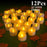 6/24Pcs Flameless LED Candles Electric Fake Candle Battery Operated LED Tea Lights in Warm White for Wedding Table Festival Celebration Halloween Tea Light Creative Lamp Battery Powered Home Wedding Birthday Party Decoration Lighting