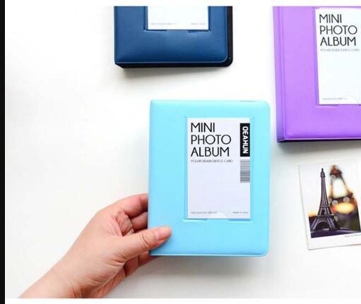 64 Pockets Mini Instant Polaroid Photo Album Picture Case for Mini Film 7s 8 25 50s 90 Mini Polaroid Album Refillable Notebook Photo Album Valentines Day Gift Anniversary Gift