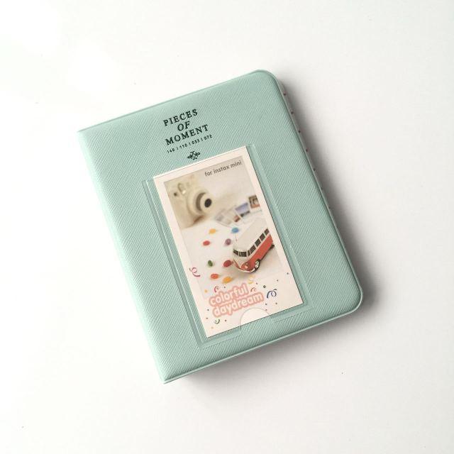 64 Pockets Mini Instant Polaroid Photo Album Picture Case for Mini Film 7s 8 25 50s 90 Mini Polaroid Album Refillable Notebook Photo Album Valentines Day Gift Anniversary Gift