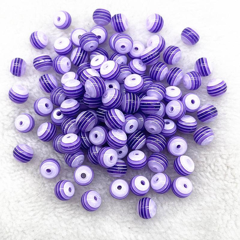 6mm 8mm Round Transparency Resin Beads Spacer Beads for Jewelry Making Children Handcraft Department Accessories Round Bracelet Beads for Crafting Jewelry Making