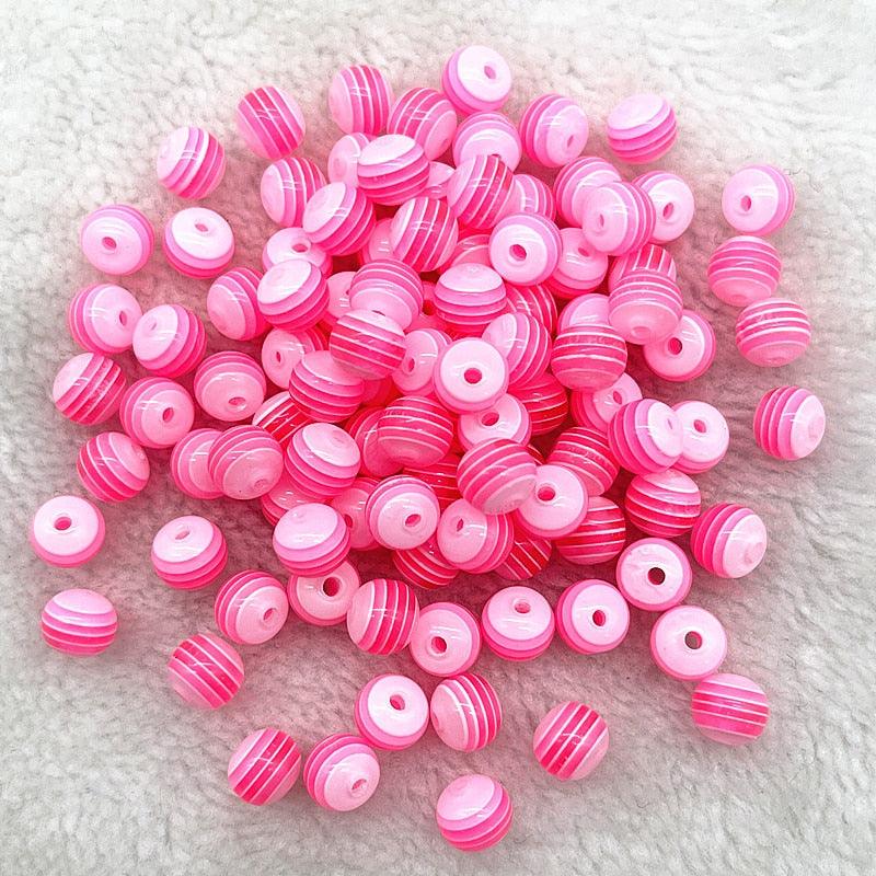 6mm 8mm Round Transparency Resin Beads Spacer Beads for Jewelry Making Children Handcraft Department Accessories Round Bracelet Beads for Crafting Jewelry Making