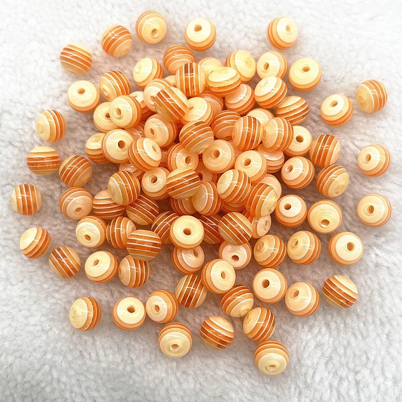 6mm 8mm Round Transparency Resin Beads Spacer Beads for Jewelry Making Children Handcraft Department Accessories Round Bracelet Beads for Crafting Jewelry Making