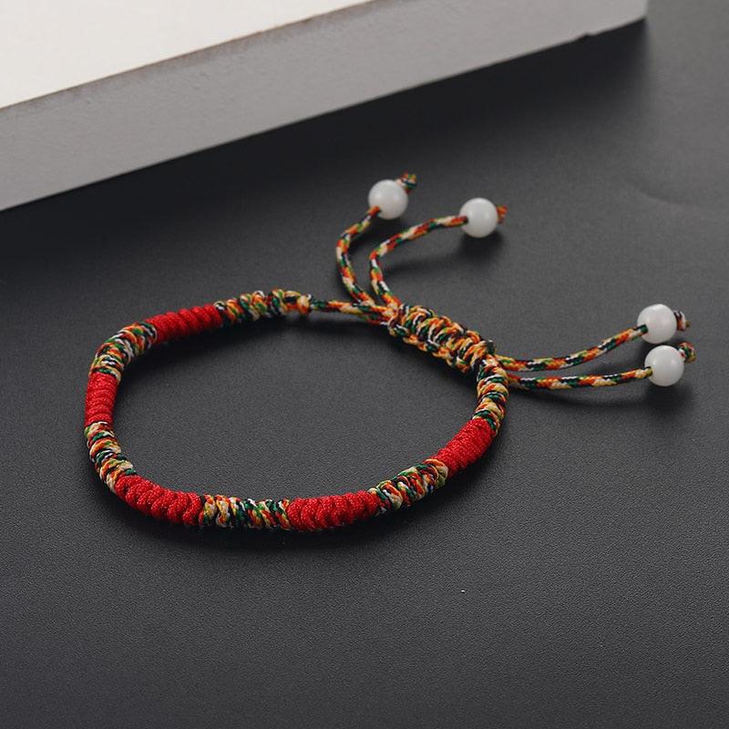 6pcs/set Handmade Bracelets Braided Red Black Rope 7 Knots Lucky Jewelry Friendship Protection Bracelet Red Comfortable Bracelet Small Eye Bracelet For Kids