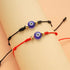 6pcs/set Handmade Bracelets Braided Red Black Rope 7 Knots Lucky Jewelry Friendship Protection Bracelet Red Comfortable Bracelet Small Eye Bracelet For Kids