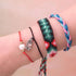 6pcs/set Handmade Bracelets Braided Red Black Rope 7 Knots Lucky Jewelry Friendship Protection Bracelet Red Comfortable Bracelet Small Eye Bracelet For Kids