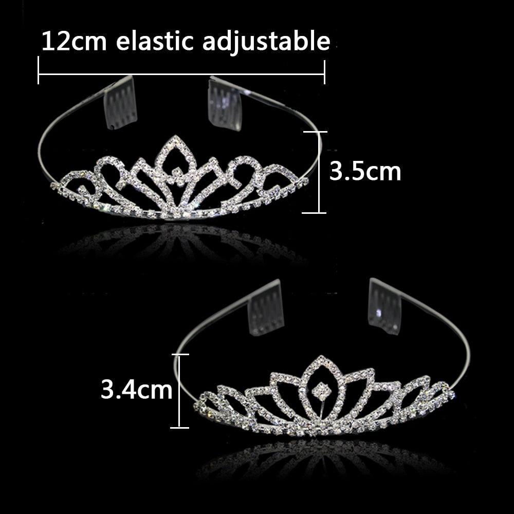 7 Style Princess Crystal Tiara Bridal Headband Kid Girl Prom Crown With Combs Party Accessories Wedding Crown Hair Jewelry Gift Wedding Crown Hair Jewelry Bridal Hair Accessories Women Crown Rhinestones Crystal Tiaras Bride Queen Party Crowns