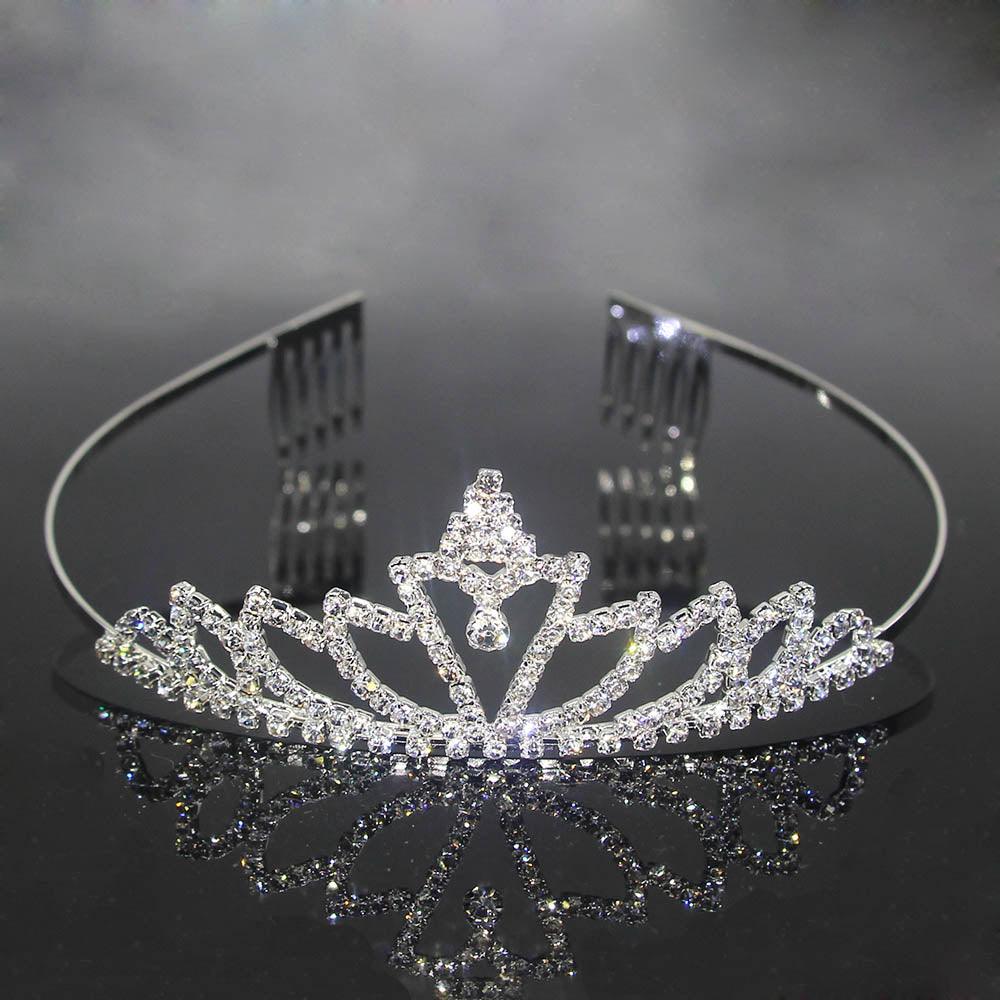 7 Style Princess Crystal Tiara Bridal Headband Kid Girl Prom Crown With Combs Party Accessories Wedding Crown Hair Jewelry Gift Wedding Crown Hair Jewelry Bridal Hair Accessories Women Crown Rhinestones Crystal Tiaras Bride Queen Party Crowns