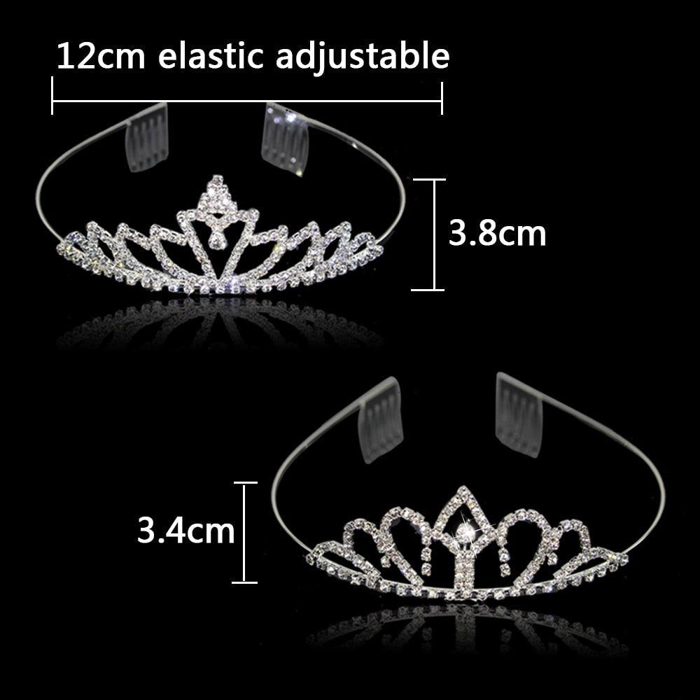 7 Style Princess Crystal Tiara Bridal Headband Kid Girl Prom Crown With Combs Party Accessories Wedding Crown Hair Jewelry Gift Wedding Crown Hair Jewelry Bridal Hair Accessories Women Crown Rhinestones Crystal Tiaras Bride Queen Party Crowns