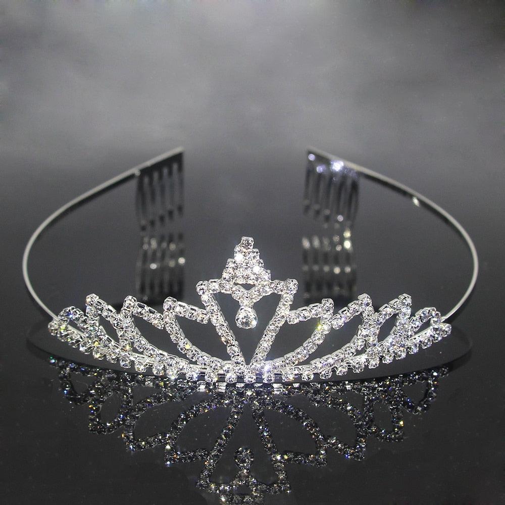 7 Style Princess Crystal Tiara Bridal Headband Kid Girl Prom Crown With Combs Party Accessories Wedding Crown Hair Jewelry Gift Wedding Crown Hair Jewelry Bridal Hair Accessories Women Crown Rhinestones Crystal Tiaras Bride Queen Party Crowns