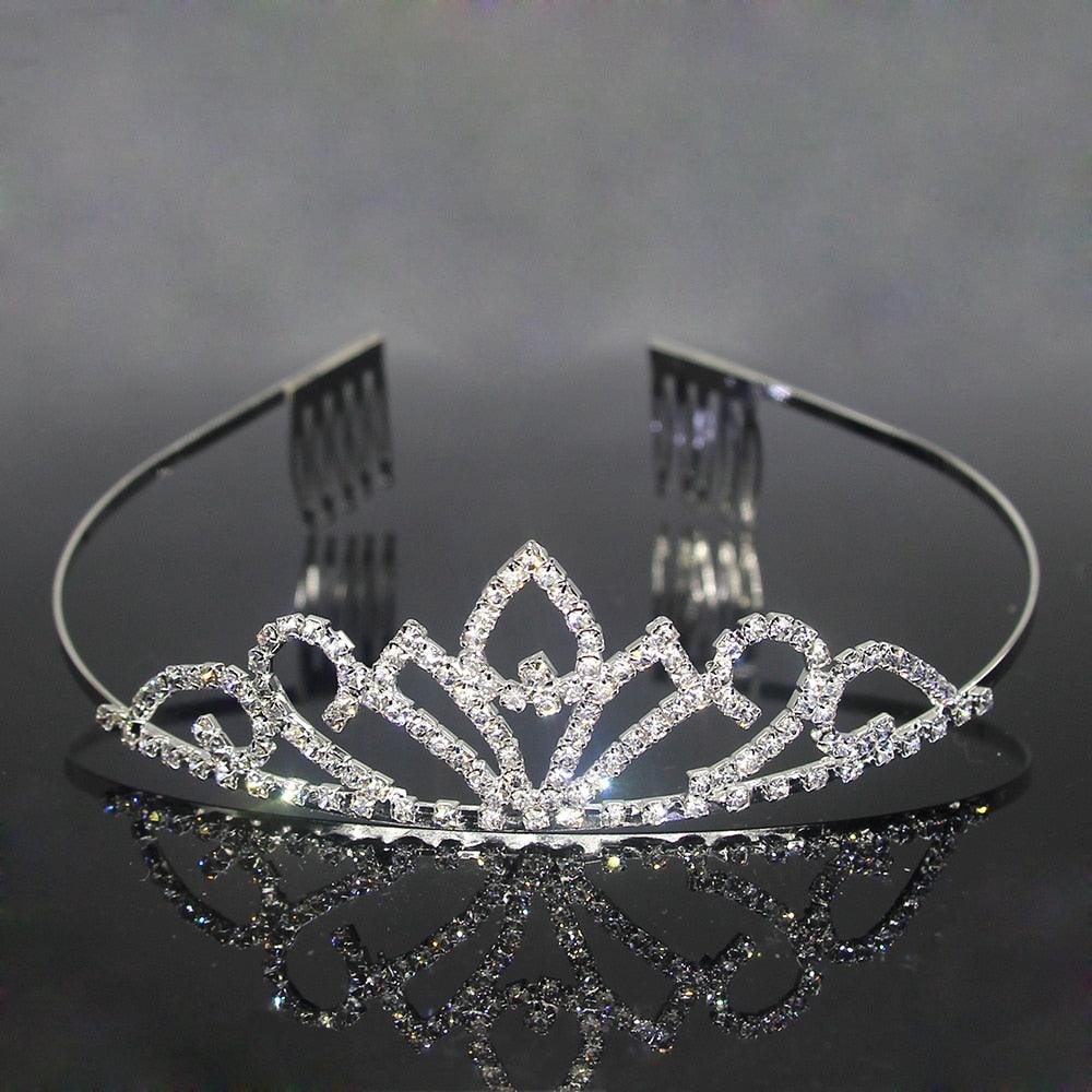 7 Style Princess Crystal Tiara Bridal Headband Kid Girl Prom Crown With Combs Party Accessories Wedding Crown Hair Jewelry Gift Wedding Crown Hair Jewelry Bridal Hair Accessories Women Crown Rhinestones Crystal Tiaras Bride Queen Party Crowns