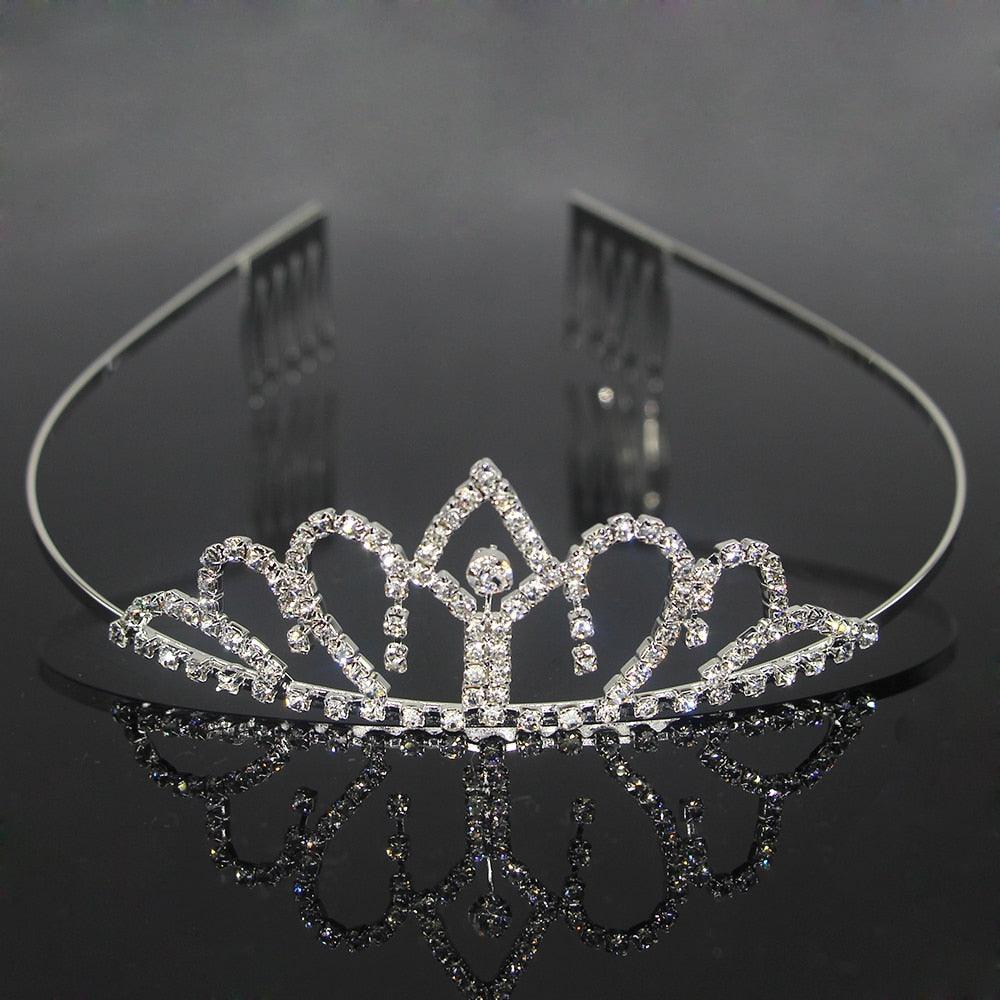 7 Style Princess Crystal Tiara Bridal Headband Kid Girl Prom Crown With Combs Party Accessories Wedding Crown Hair Jewelry Gift Wedding Crown Hair Jewelry Bridal Hair Accessories Women Crown Rhinestones Crystal Tiaras Bride Queen Party Crowns