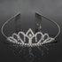 7 Style Princess Crystal Tiara Bridal Headband Kid Girl Prom Crown With Combs Party Accessories Wedding Crown Hair Jewelry Gift Wedding Crown Hair Jewelry Bridal Hair Accessories Women Crown Rhinestones Crystal Tiaras Bride Queen Party Crowns