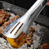 7/9/12inch 304 Stainless Steel Food Clip BBQ Grill Steak Food Clip Silicone Non-slip Handle BBQ Tong Party BBQ Accessories Stainless Steel Metal Food Tongs Multi-functional Cooking Tongs for Food Grill BBQ