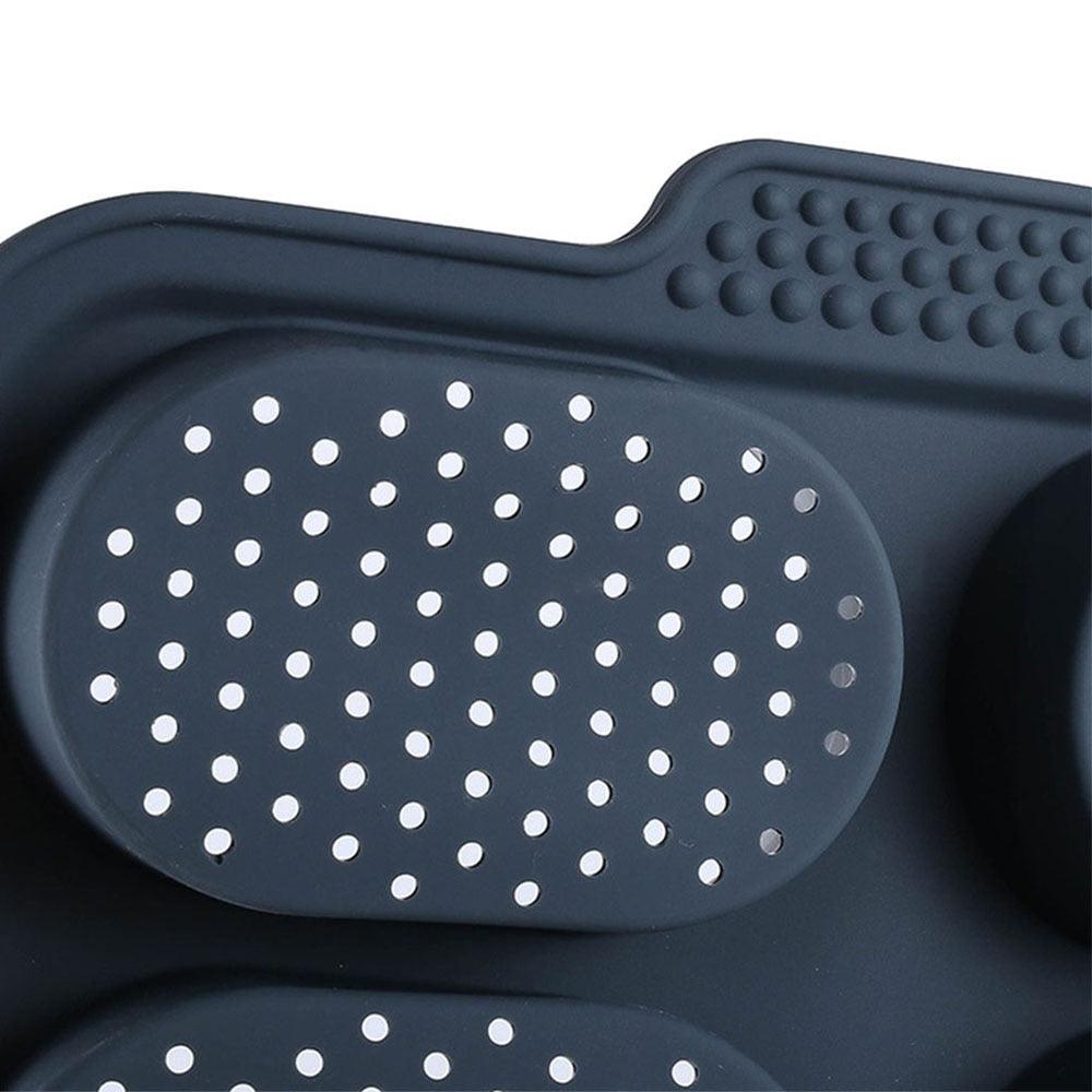 8 Cavity Bread Mold Silicone Baking Toast Moulds Home Cake Food Grade French Bread Biscuit Molds Non-stick Perforated Pan, Bread Crisping Tray, Loaf Baking Mould, French Bread, Breadstick