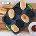 8 Cavity Bread Mold Silicone Baking Toast Moulds Home Cake Food Grade French Bread Biscuit Molds Non-stick Perforated Pan, Bread Crisping Tray, Loaf Baking Mould, French Bread, Breadstick