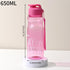 900ML Girl  Water Bottle Large Capacity Straw Cup Motivational Sports Water Bottles Time Marker Leak-proof  Fitness Drinking Large Capacity Water Bottle with Straw Time Scale Reminder Leakproof Gradient Space Cup for Outdoor Sports Fitness For Sports