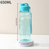 900ML Girl  Water Bottle Large Capacity Straw Cup Motivational Sports Water Bottles Time Marker Leak-proof  Fitness Drinking Large Capacity Water Bottle with Straw Time Scale Reminder Leakproof Gradient Space Cup for Outdoor Sports Fitness For Sports