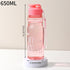 900ML Girl  Water Bottle Large Capacity Straw Cup Motivational Sports Water Bottles Time Marker Leak-proof  Fitness Drinking Large Capacity Water Bottle with Straw Time Scale Reminder Leakproof Gradient Space Cup for Outdoor Sports Fitness For Sports