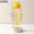 900ML Girl  Water Bottle Large Capacity Straw Cup Motivational Sports Water Bottles Time Marker Leak-proof  Fitness Drinking Large Capacity Water Bottle with Straw Time Scale Reminder Leakproof Gradient Space Cup for Outdoor Sports Fitness For Sports