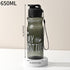 900ML Girl  Water Bottle Large Capacity Straw Cup Motivational Sports Water Bottles Time Marker Leak-proof  Fitness Drinking Large Capacity Water Bottle with Straw Time Scale Reminder Leakproof Gradient Space Cup for Outdoor Sports Fitness For Sports