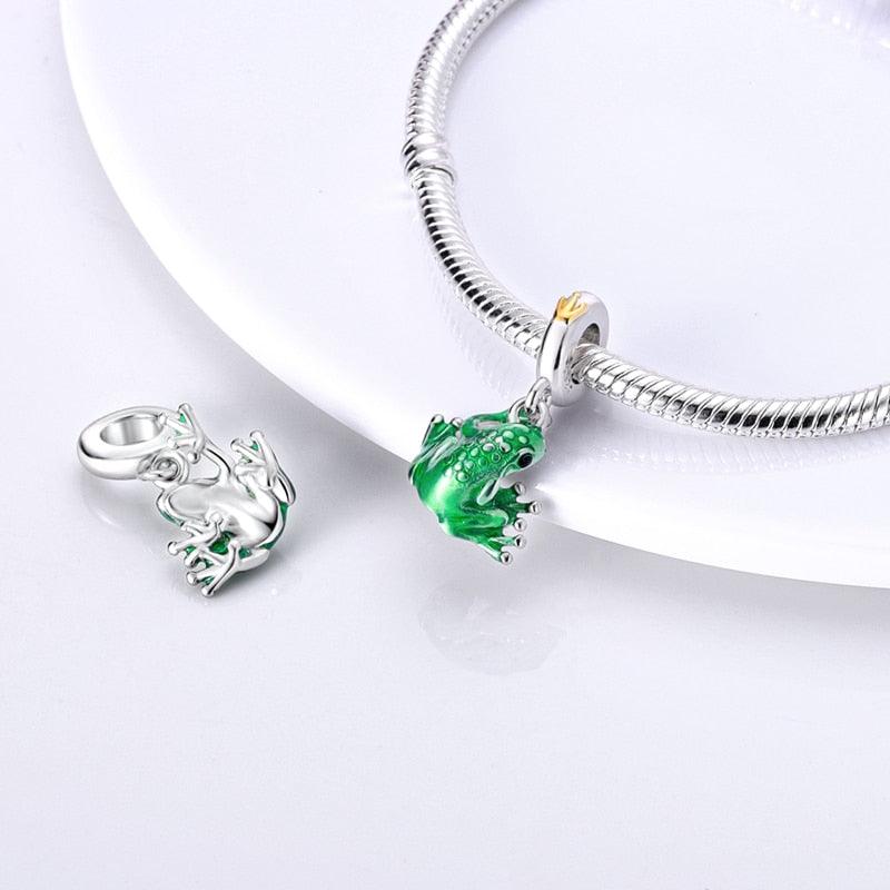 925 Sterling Silver Green Series Tree Cactus Avocado Pendant DIY Charm Beads Fit Original Charms Bracelet Women Jewelry Sterling Silver Pendant For Girls Jewelry Beads Gifts