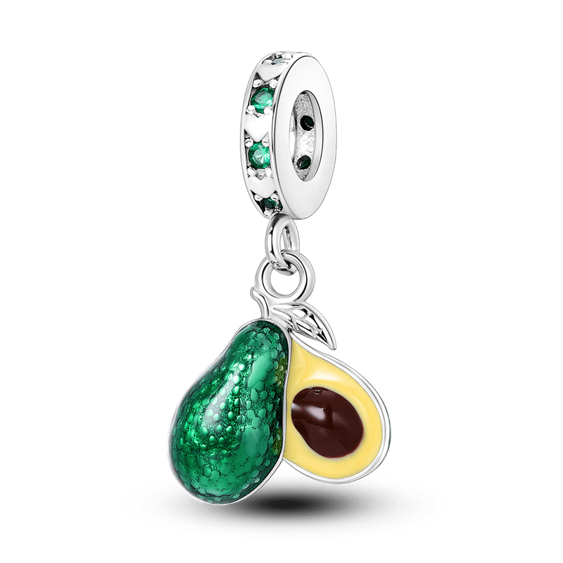 925 Sterling Silver Green Series Tree Cactus Avocado Pendant DIY Charm Beads Fit Original Charms Bracelet Women Jewelry Sterling Silver Pendant For Girls Jewelry Beads Gifts