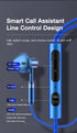 9D Stereo Earphones Mic Headphone Headset In-ear Wired Headphones Bass Wire Earphone Earbud Phone Headset With Microphone Wired Earbuds Noise Isolating in-Ear Headphones Earphones with Mic Volume Control Plug for Sports Workout Compatible