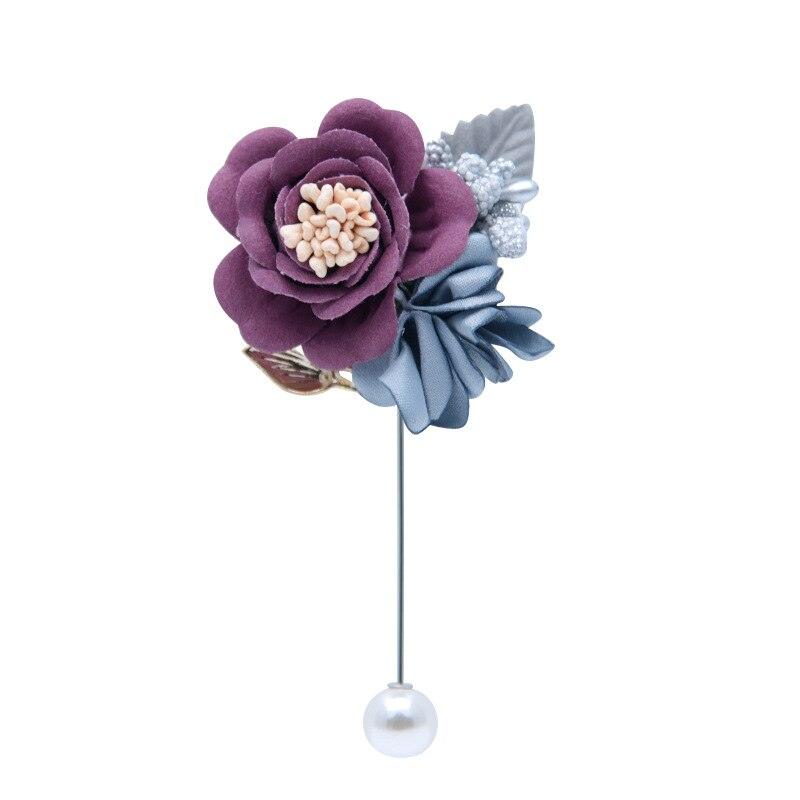 Vintage Ladies Art Pearl Fabric Flower Brooch Fashion Women Flower Brooch Elegant Brooch Shirt Clothes Shawl Beautiful Comfortable Brooch Shirt Shawl Pin Professional Coat Badge Jewelry Accessories