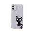 Cute Cartoons Black Cat Transparent Phone Cover For Iphone 14 14promax 14plus 13promax 13 12 11 Shockproof Clear Phone Case Adorable Soft Girls Print Cat Design Clear Cute Flexible Silicone Phone Case