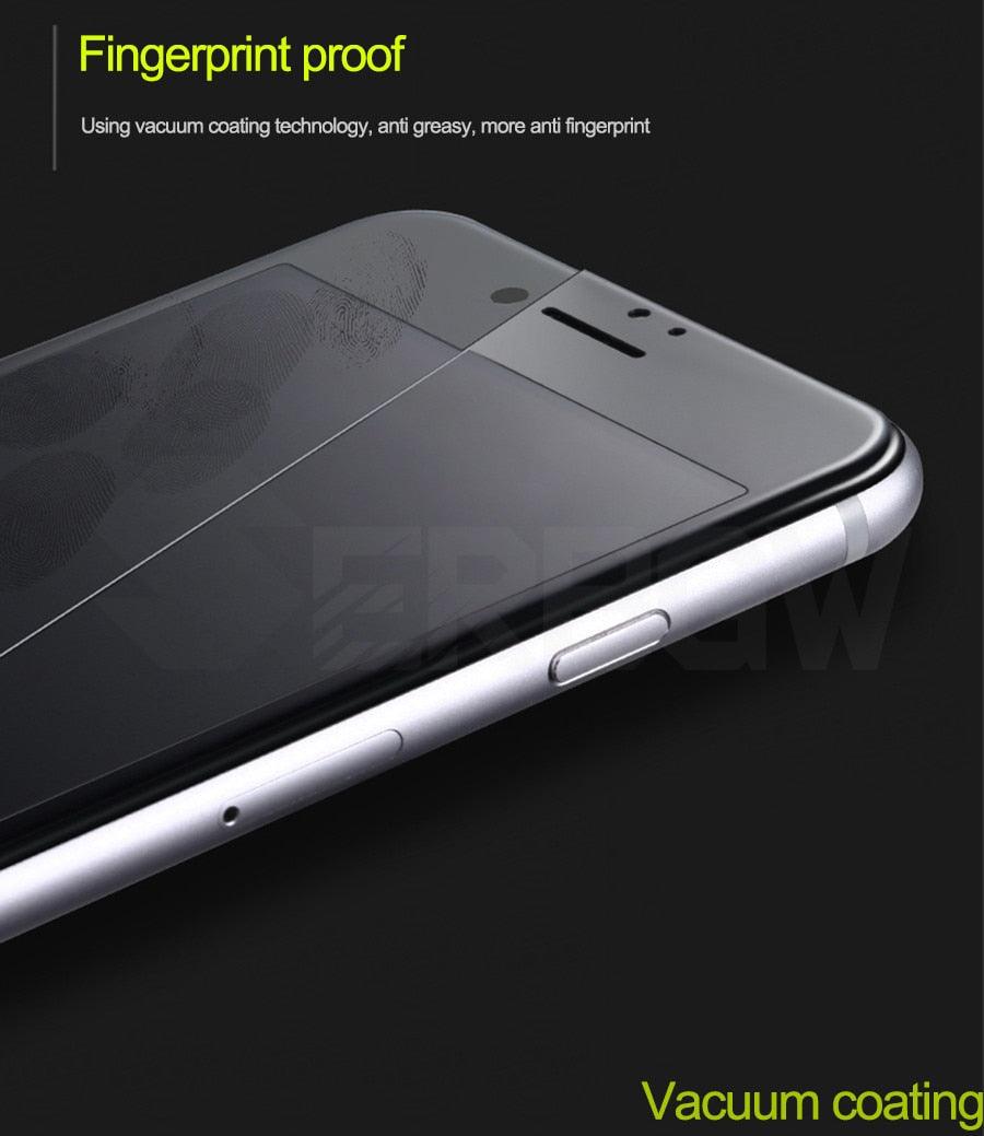 9D Curved Full Cover Tempered Glass On For iPhone 7 8 Plus Soft Edge Screen Protective Glass For iPhone 7 8 6 6S Plus Film Case Tempered Glass Screen Guard