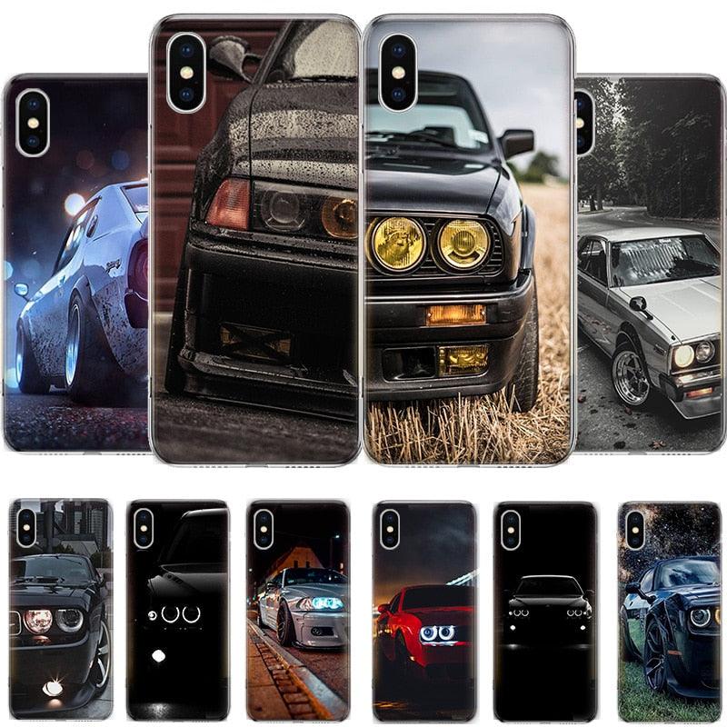 Cool Sports Car Phone Case For Iphone 14 13 12 11 Pro Max Mini X Xs Xr 6 6s 7 8 Plus 5 5s Se Cover Soft Shockproof Silicone Gel Rubber Phone Case